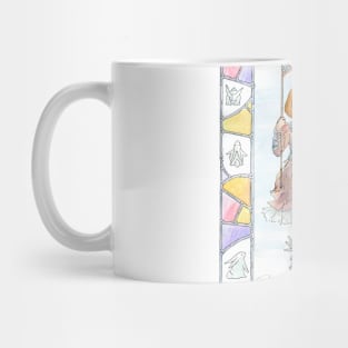 Metal-plated Lolita and Rabbits Mug